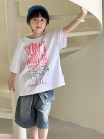 【90-160】半袖Tシャツ 男の子 プリント 英字 カジュアル - 画像 (3)