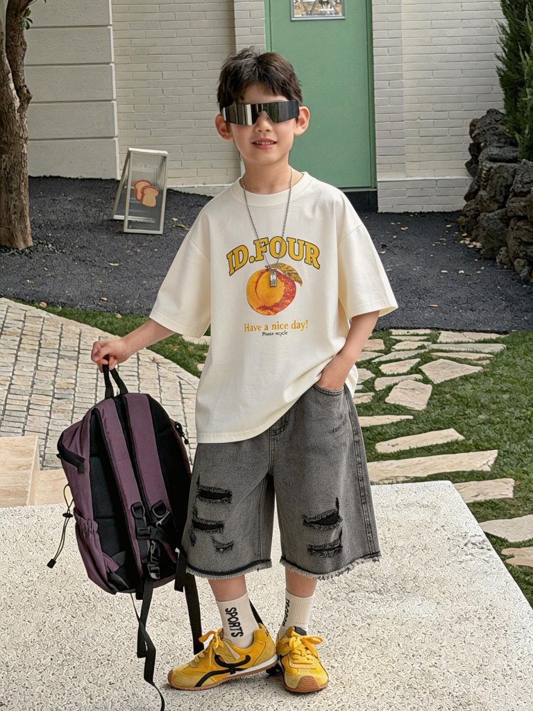 【90-160cm】半袖Ｔシャツ 男の子 プリント 合わせやすい