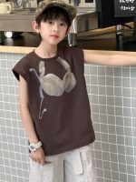 【100-160】半袖Tシャツ 男の子 プリント ストリート風 - 画像 (3)