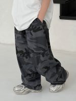【90-150】パンツ 男の子 カモフラ ゆったり 履きやすい
