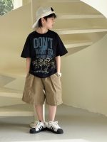 【90-160】半袖Tシャツ 男の子 プリント 英字 カジュアル - 画像 (6)