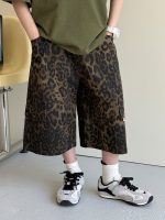 【100-160】パンツ 男の子 レオパード トレンド