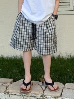 【100-160】ショートパンツ 男の子 チェック柄 韓国風 合わせやすい - 画像 (5)