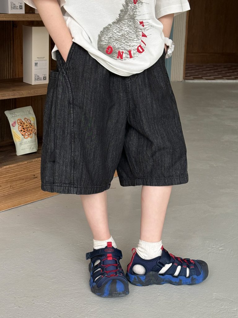 【100-160cm】ショートパンツ 男の子 レトロ ストリート風