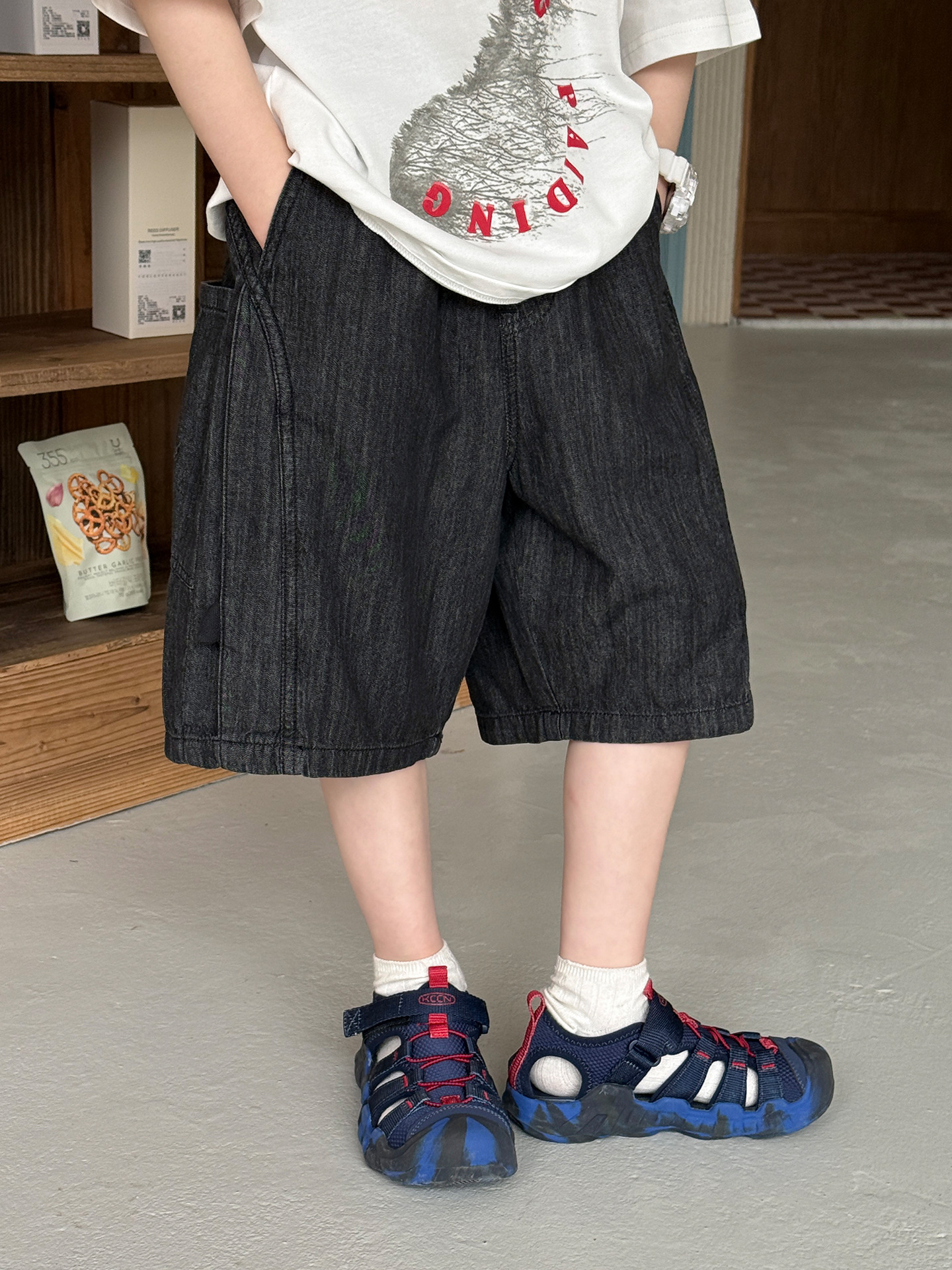 O1CN01iUin5V2GTqSmXpaVI_2201251829017-0-cib.jpg 【100-160】ショートパンツ 男の子 レトロ ストリート風 - 画像 (1)