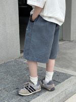 【100-160】ショートパンツ 男の子 刺繍 シンプル - 画像 (4)