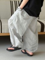 【100-160】パンツ 男の子 無地 薄手 シンプル - 画像 (6)