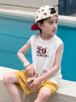 【100-160】ベスト 男の子 英字 プリント 韓国風 - 画像 (4)