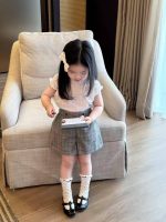 【80-130】半袖Tシャツorチェック柄 ショートパンツ 女の子 フリル シンプル - 画像 (6)