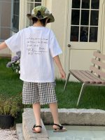 【90-160】半袖Tシャツ 男の子 グラフィティ 英字 シンプル - 画像 (5)