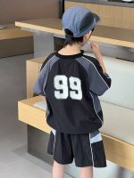 【90-150】 セットアップ 男の子 配色 プリント トレンド - 画像 (2)