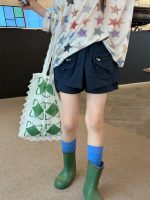 【100-160】ショートパンツ 韓国風 ポケット 薄手 合わせやすい - 画像 (5)