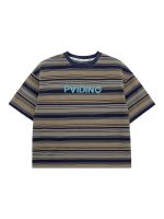 【90-160】半袖Tシャツ 男の子 ボーダー柄 レトロ - 画像 (6)
