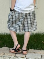 【100-160】ショートパンツ 男の子 チェック柄 韓国風 合わせやすい - 画像 (6)
