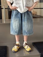 【100-160】五分丈パンツ 男の子 カジュアル 履きやすい - 画像 (3)