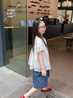 【100-160】ショートパンツ 夏新作 韓国風 ゆったり 五分丈 ゆったり デニム - 画像 (6)