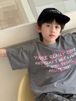 【90-160】半袖Tシャツ 男の子 プリント 英字 カジュアル - 画像 (5)