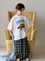 【100-170】ズボン チェック柄 韓国風 ゆったり 薄手 カジュアル 男の子 - 画像 (6)