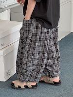 【90-150】パンツ 男の子 チェック柄 レトロ 合わせやすい - 画像 (4)