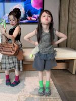 【80-130】ボーダー柄 ベストorスカートorパンツ 女の子 おしゃれ - 画像 (2)