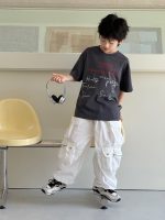 【90-160】半袖Ｔシャツ 男の子 プリント 英字 トレンド - 画像 (4)