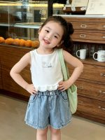 【90-150】トップスorパンツorセットアップ 女の子 ノースリープ フリル - 画像 (3)