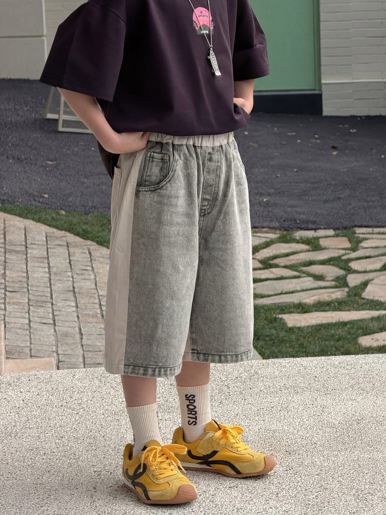 【90-150cm】ショートパンツ 男の子 切り替え ファッション
