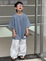 【90-160】半袖Tシャツ 男の子 ボーダー柄 韓国風 - 画像 (2)
