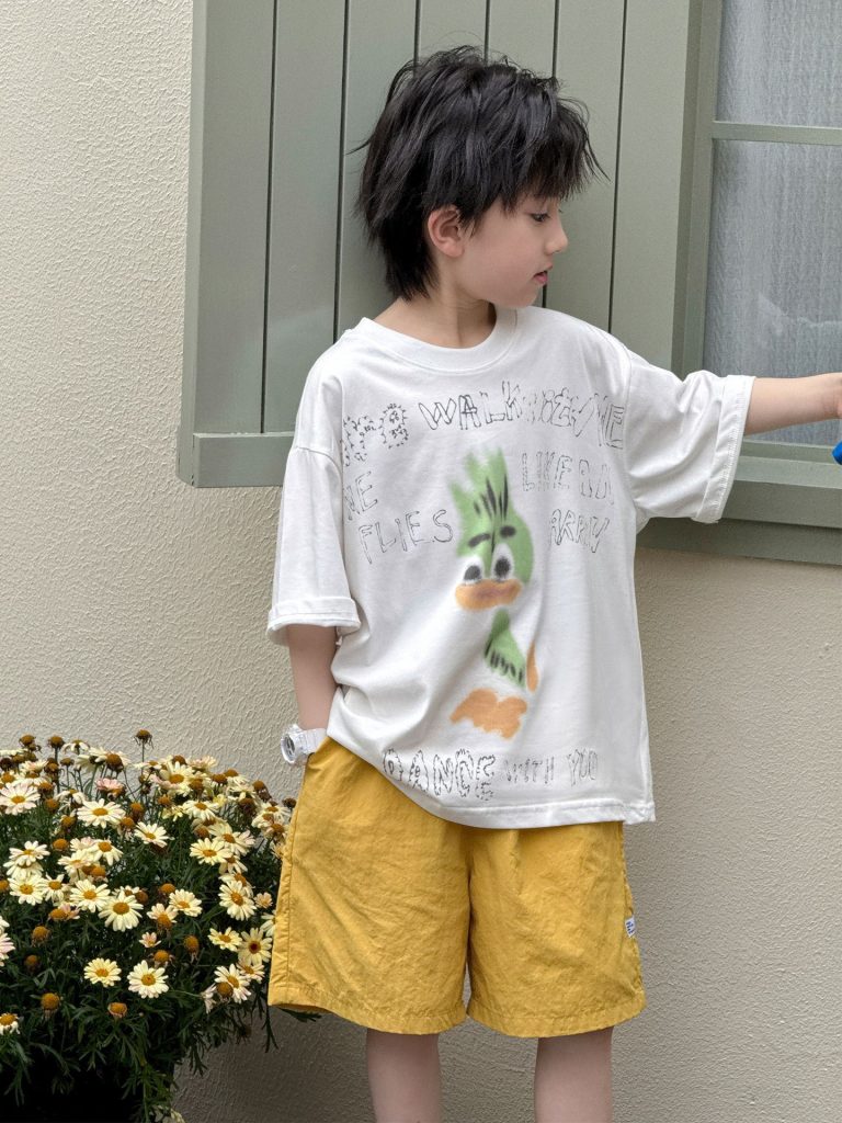 【90-160cm】半袖Tシャツ 男の子 プリント かわいい