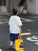 【90-160】半袖Tシャツ 男の子 配色 プリント カジュアル - 画像 (4)
