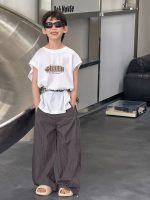 【90-160】Tシャツ 男の子 ノースリープ シンプル - 画像 (6)