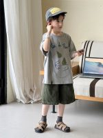 【90-160】半袖Tシャツ 男の子 プリント ストリート風 - 画像 (5)