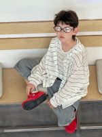 【90-160】アウター+ベスト 男の子 2点セット ボーダー柄 - 画像 (6)