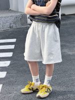 【90-160】ショートパンツ 男の子 無地 スポーツ