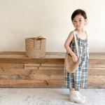 【80-130】パンツ 女の子 チェック柄 キャミソール