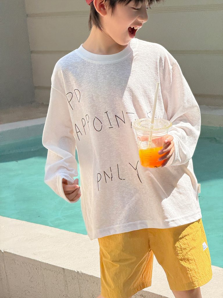 【100-160cm】長袖Ｔシャツ 男の子 英字 シンプル ゆったり