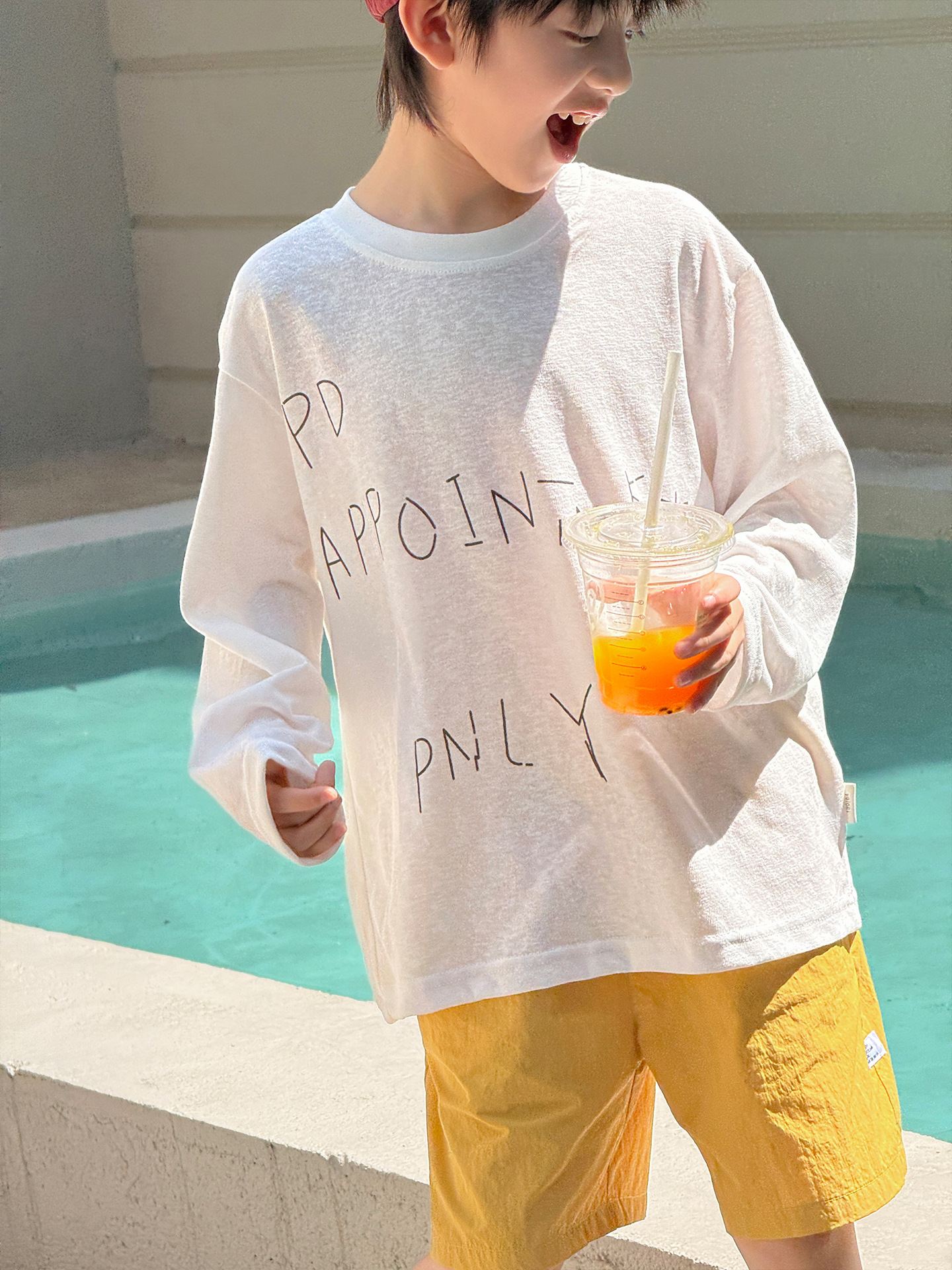 主图-01 【100-160】長袖Tシャツ 男の子 英字 シンプル ゆったり - 画像 (1)