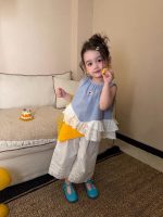 【90-150】トップスorパンツorセットアップ 女の子 チェック柄 フリル - 画像 (3)