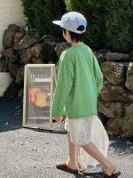 【100-160】長袖Tシャツ 男の子 英字 シンプル ゆったり - 画像 (5)