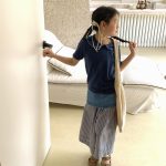 【80-130】半袖Tシャツ 女の子 折り襟 無地 - 画像 (4)
