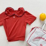 【80-130】半袖Tシャツ 女の子 折り襟 無地 - 画像 (8)