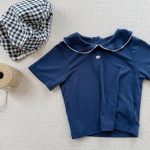 【80-130】半袖Tシャツ 女の子 折り襟 無地 - 画像 (7)