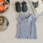 【80-130】シャツ 女の子 ノースリープ 折り襟 - 画像 (14)