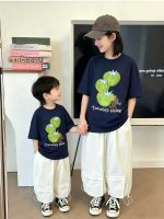 【90-160cm+親サイズ】半袖Tシャツ 親子ペア 夏の定番アイテム 動きやすい - 画像 (4)