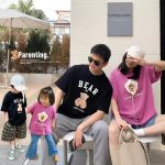 【90-150cm+親サイズ】半袖Tシャツ 親子おそろい おしゃれ 夏映えコーデ - 画像 (3)