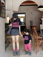 【80-160cm+親サイズ】半袖Tシャツ 親子ペア カジュアル 涼しく快適 - 画像 (5)