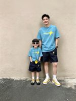 【90-160cm+親サイズ】半袖Tシャツ 親子ペア トレンド デイリー使い - 画像 (4)
