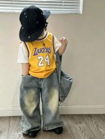 【80-150cm+親サイズ】半袖Tシャツ 親子ペア スポーティ カジュアル - 画像 (4)