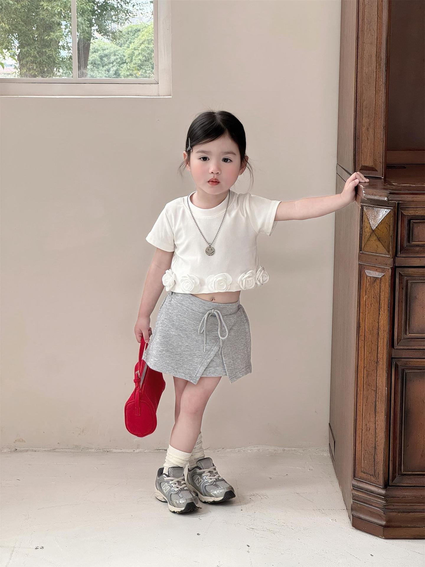 O1CN01J46Xt41xmBbRXt1Yt_2436746485-0-cib.jpg 【90-140】トップスorスカートorセットアップ 女の子 エレガント シンプル - 画像 (1)