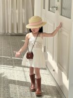 【90-140】ワンピース 女の子 透かし キャミソール - 画像 (4)